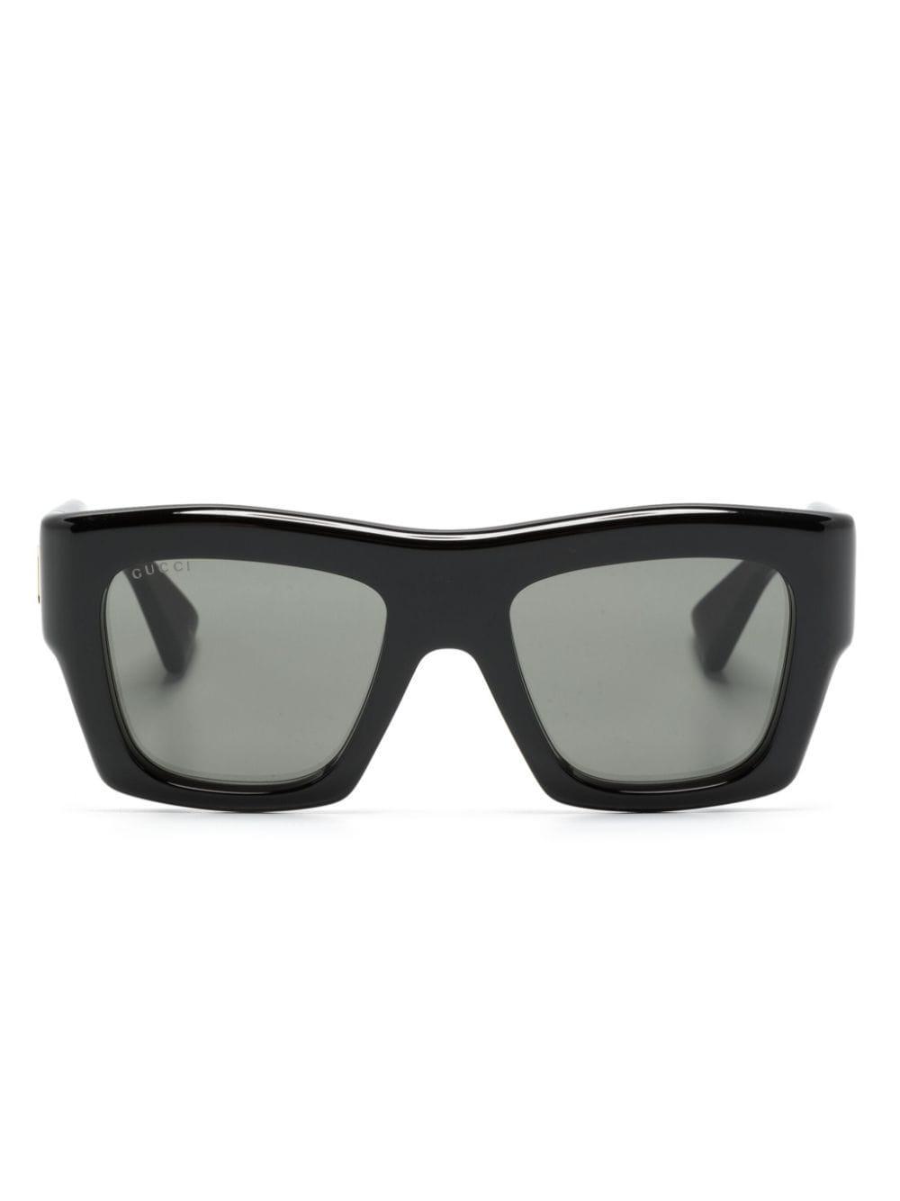 Square-frame Sunglasses In Black Product Image