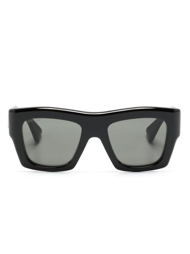 Square-frame Sunglasses In Black Product Image