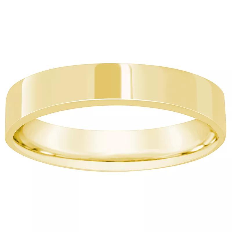 Alyson Layne Mens 10k Gold Flat Comfort Fit Wedding Band Product Image