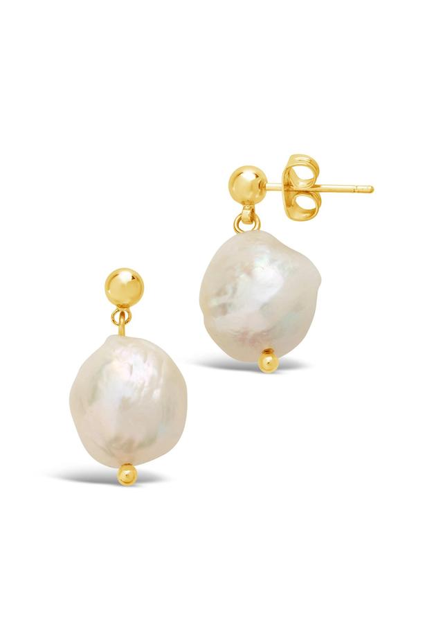 Large Baroque Pearl Earrings Product Image