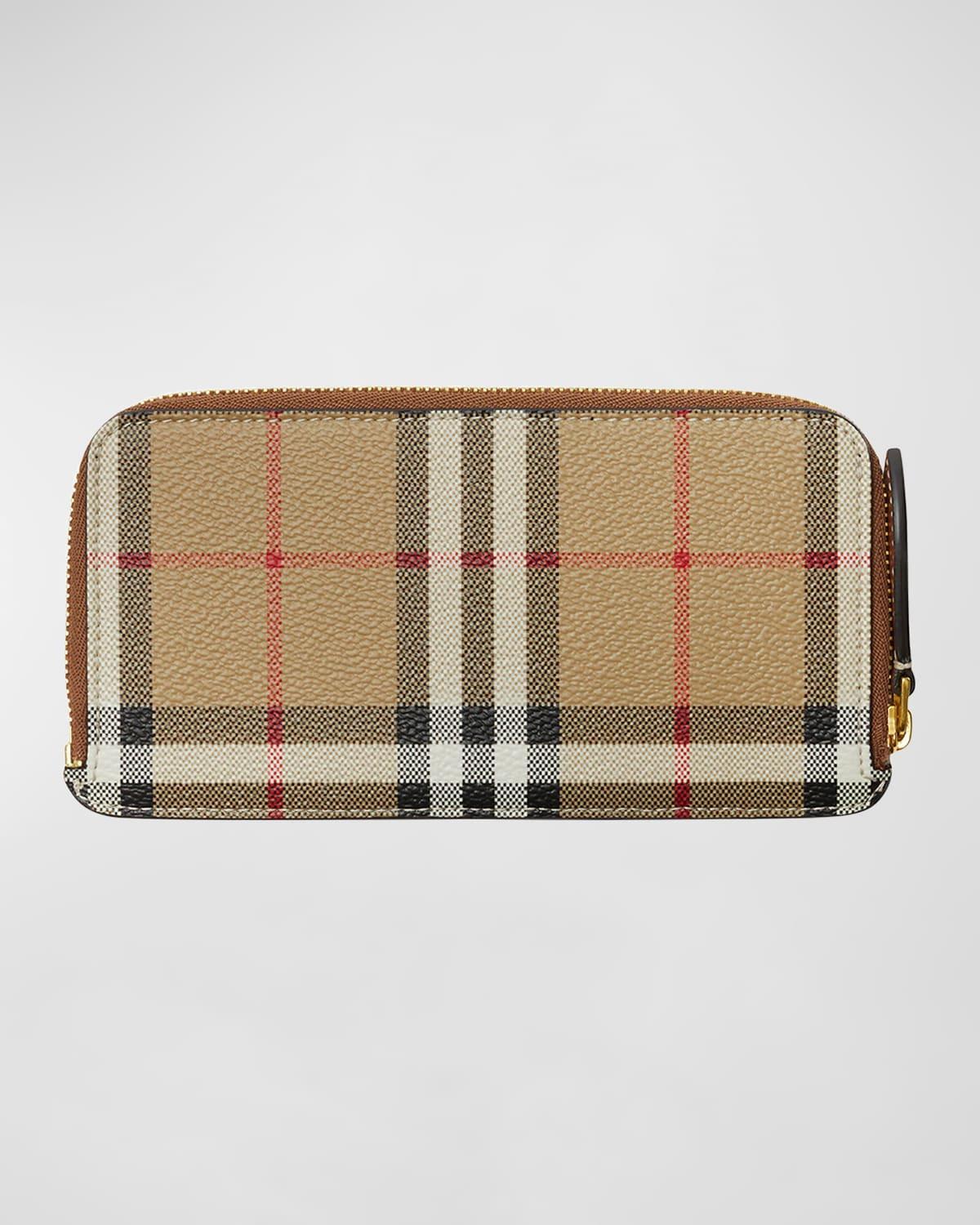 burberry Somerset Vintage Check Coated Canvas & Leather Continental Wallet Product Image