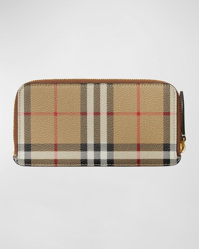 burberry Somerset Vintage Check Coated Canvas & Leather Continental Wallet Product Image