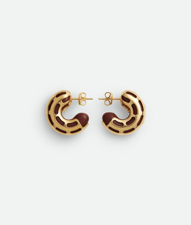 Women's Structure Wood Earrings in Wood Product Image