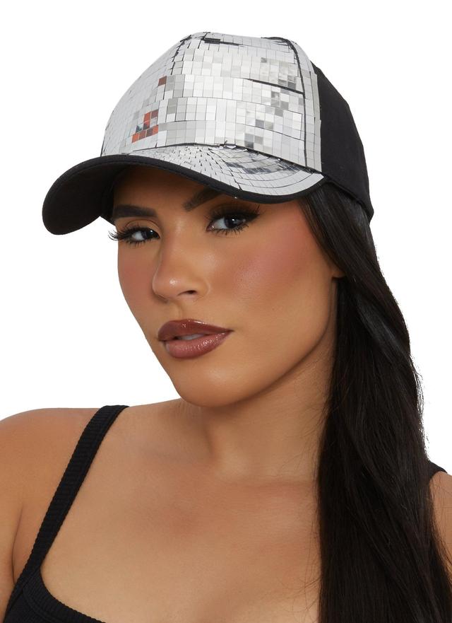 Disco Ball Baseball Cap Female Product Image