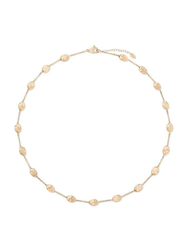 Womens Siviglia 18K Yellow Gold Medium Bead Station Necklace Product Image