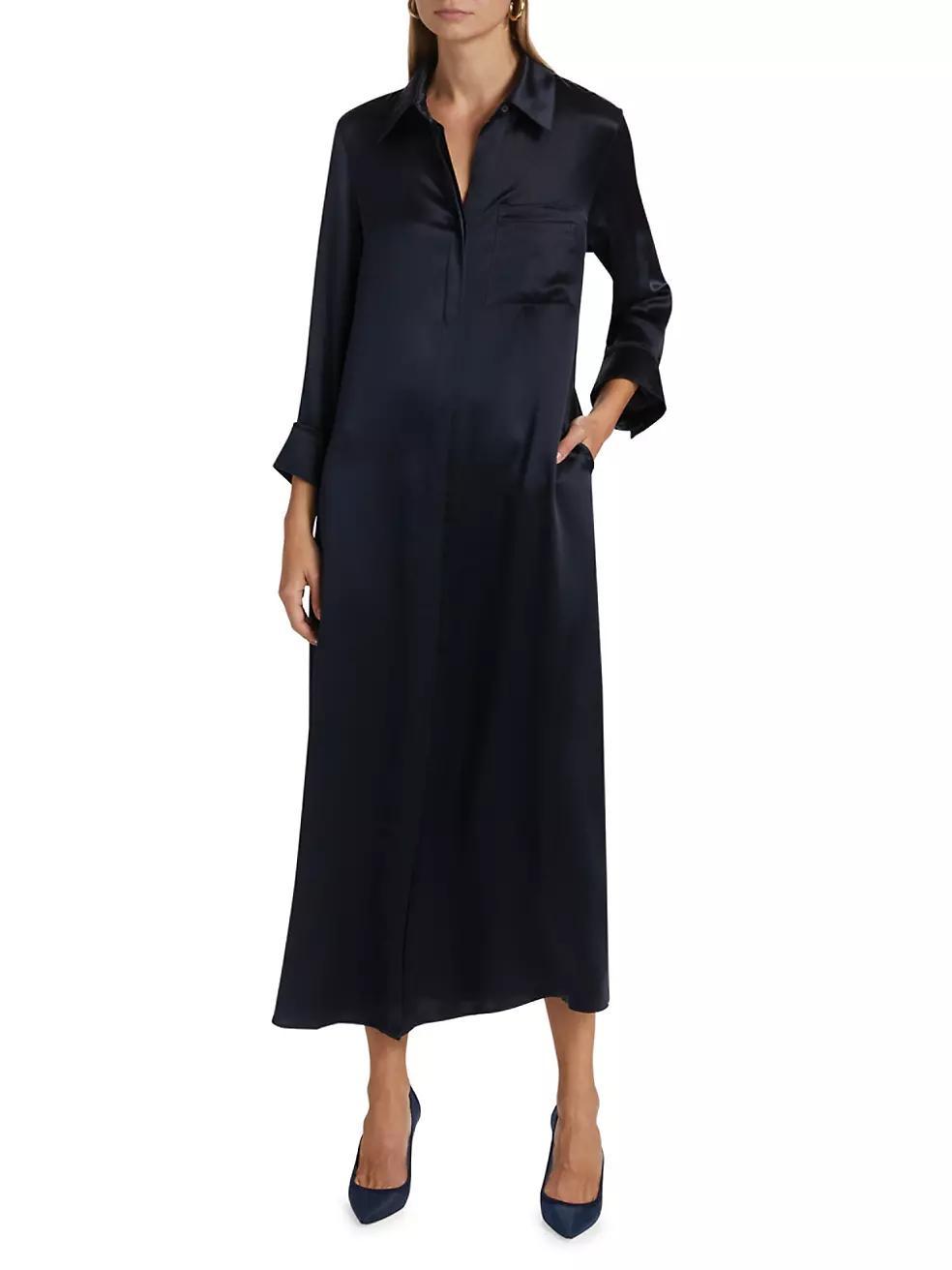 Jennys Silk Shirt Gown Product Image