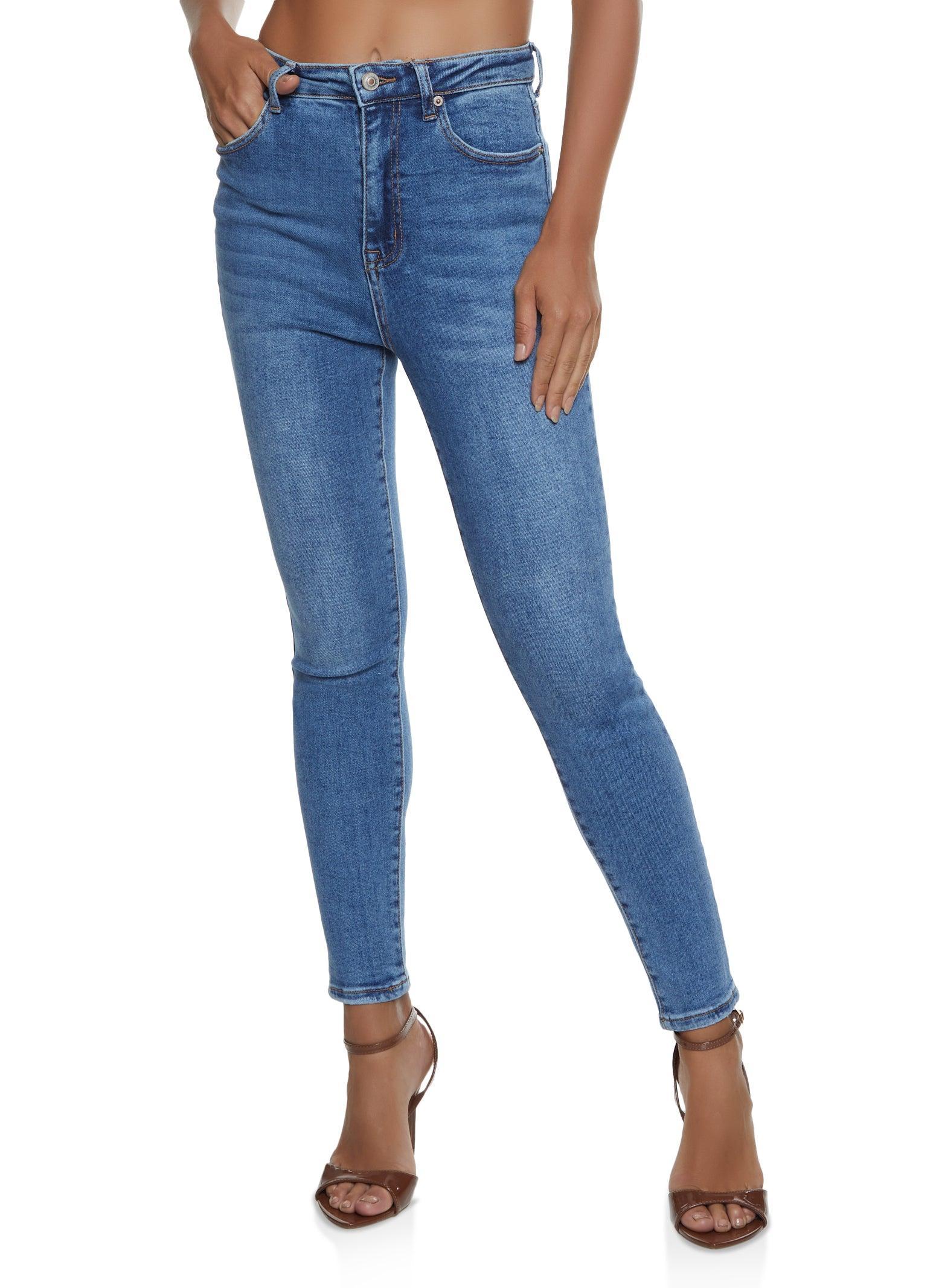 Womens WAX Basic High Waisted Skinny Jeans product image