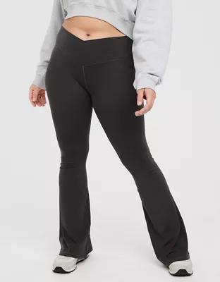 OFFLINE By Aerie Real Me High Waisted Crossover Flare Legging Product Image