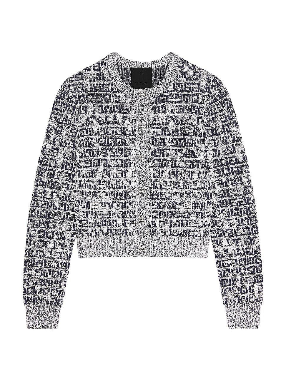 Womens Cardigan in 4G Tweed with 4G Detail Product Image