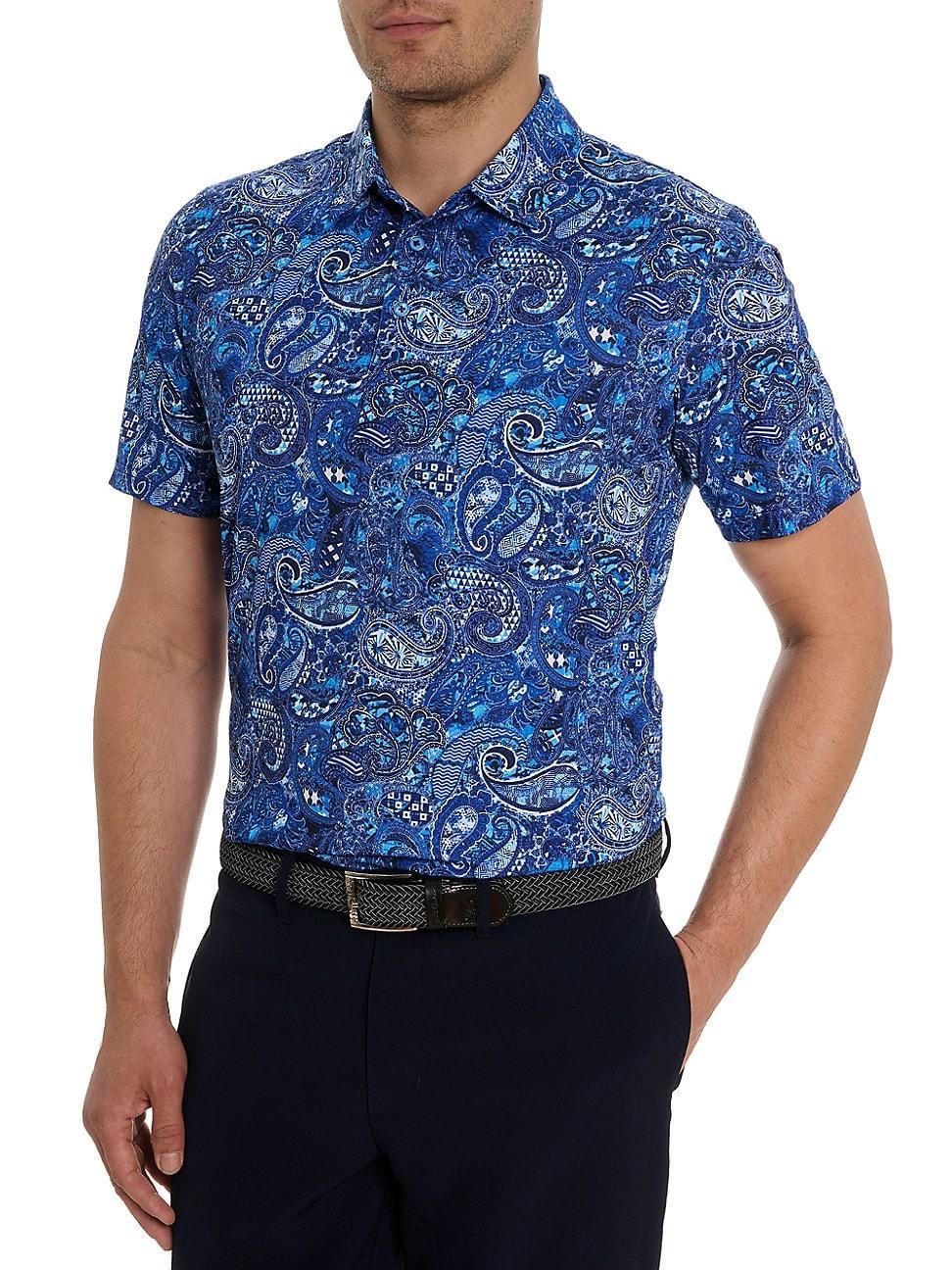 Mens Paisley Polo Shirt product image