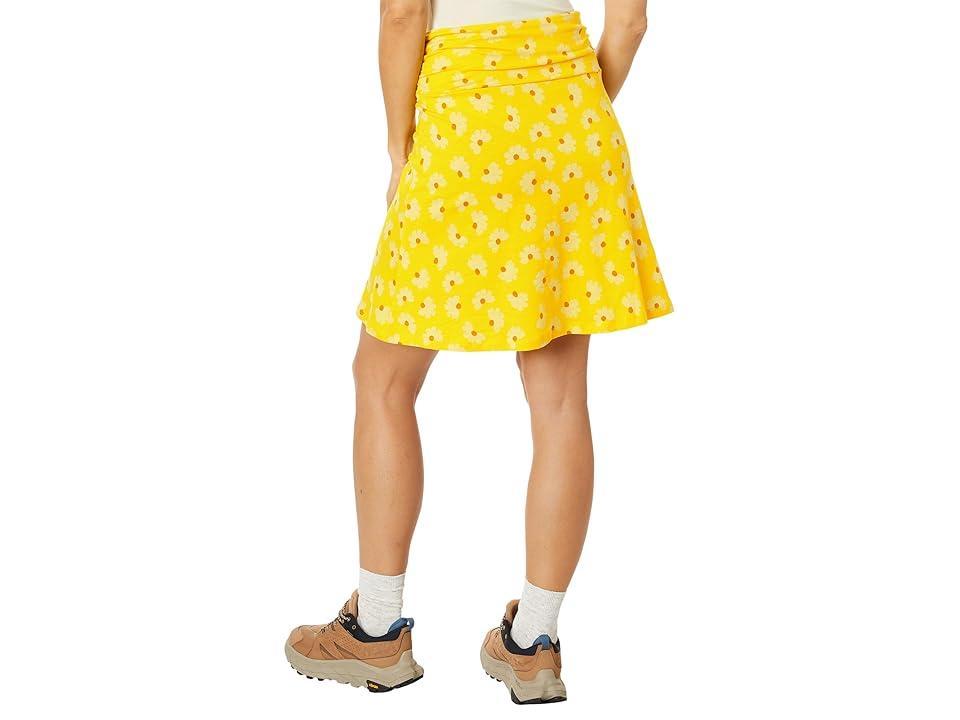 Toad&Co Chaka Skirt (Sulphur Half Daisy Print) Women's Skirt Product Image