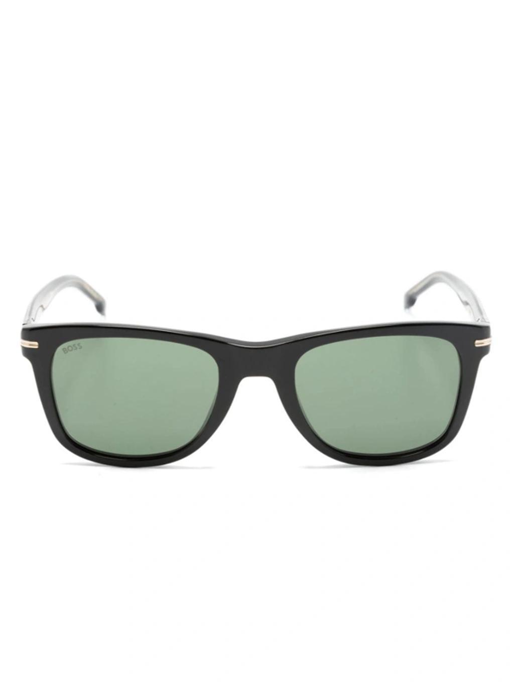 Square-frame Tinted Sunglasses In Black Product Image