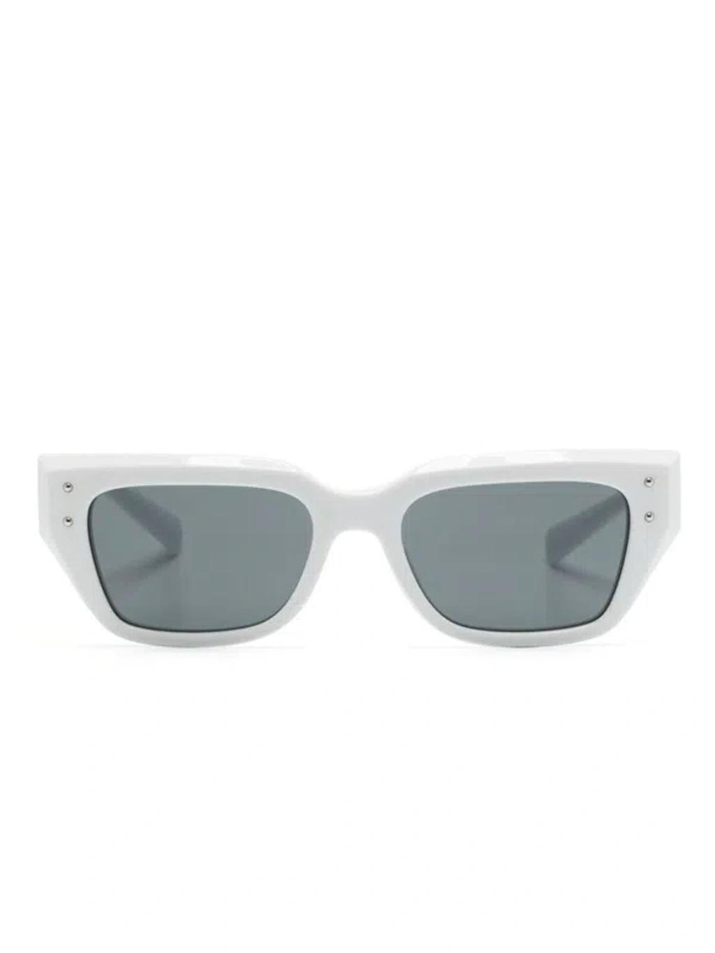 Rectangle-frame Sunglasses In White product image