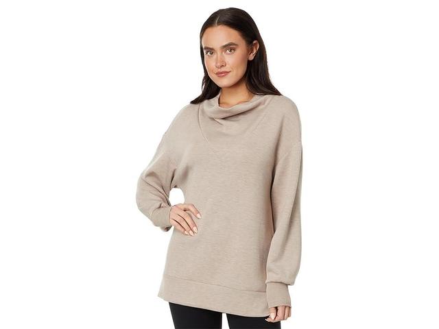 Varley Modena Longline Sweat Marl) Women's Clothing Product Image