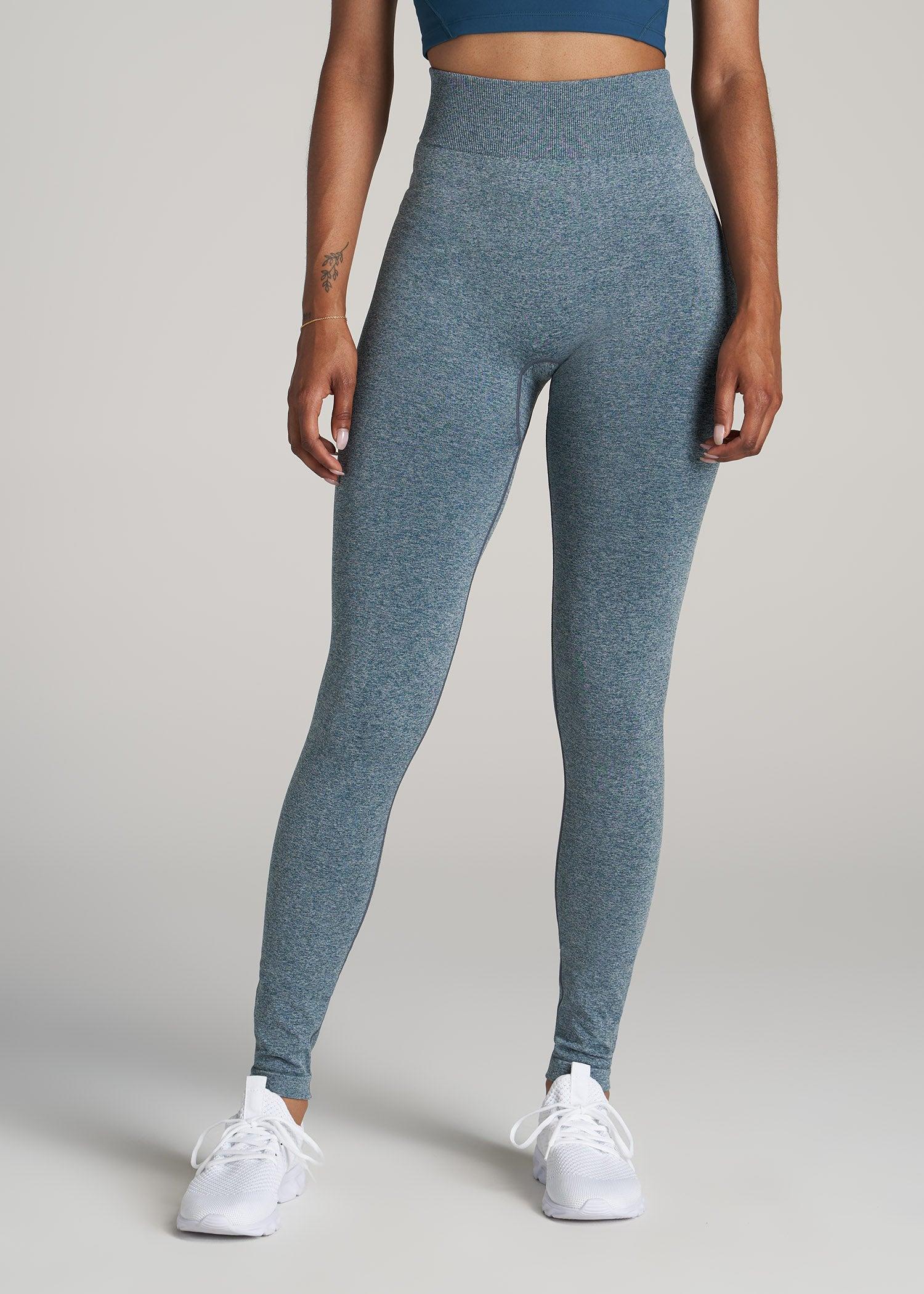 Seamless Leggings for Tall Women in Bright Navy Heather Product Image