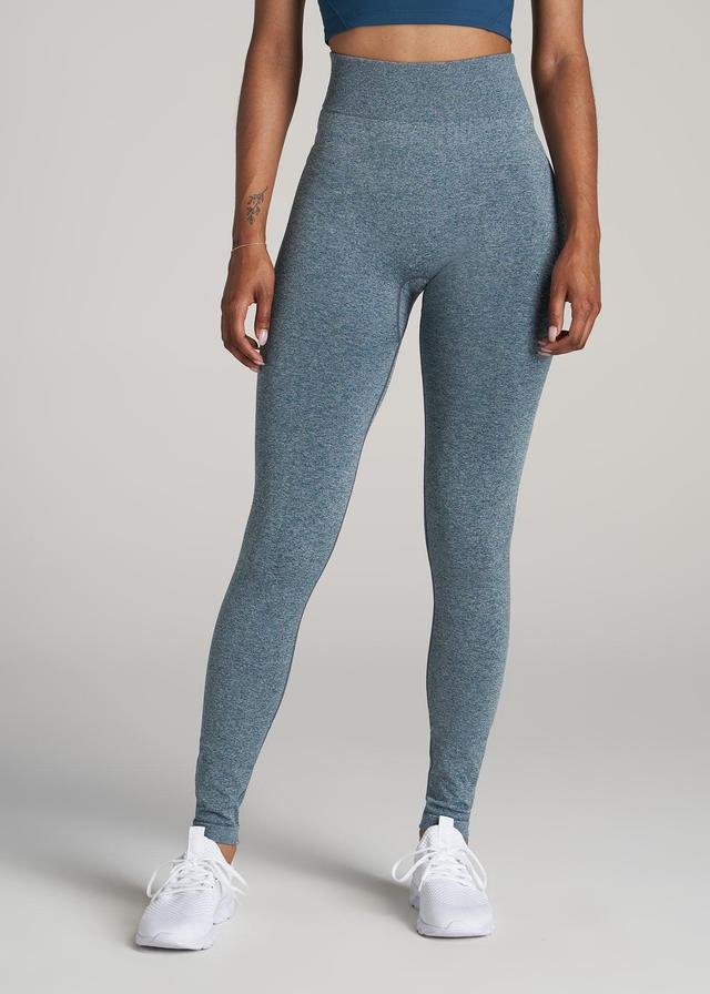 Seamless Leggings for Tall Women in Bright Navy Heather Female Product Image