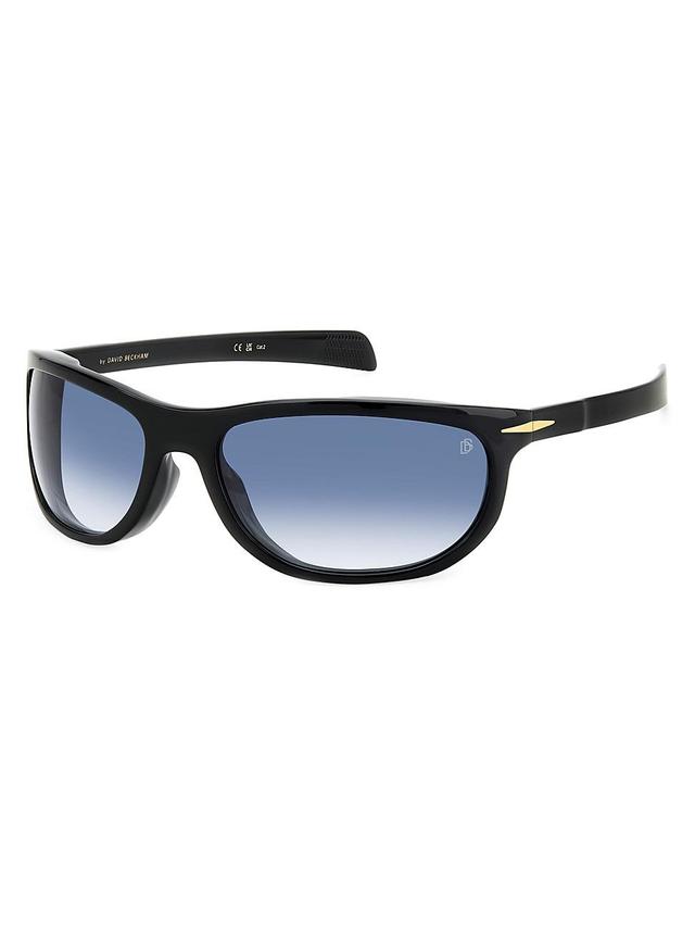 Mens 64MM Rectangular Sunglasses Product Image