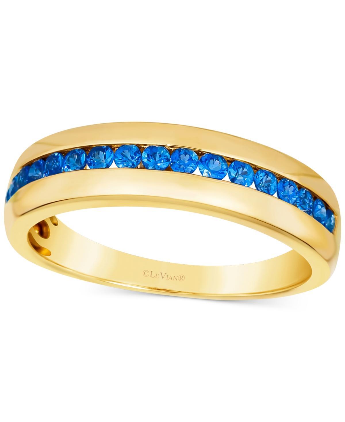 Le Vian Mens Cornflower Sapphire Band (5/8 ct. t.w.) in 14k Gold Product Image