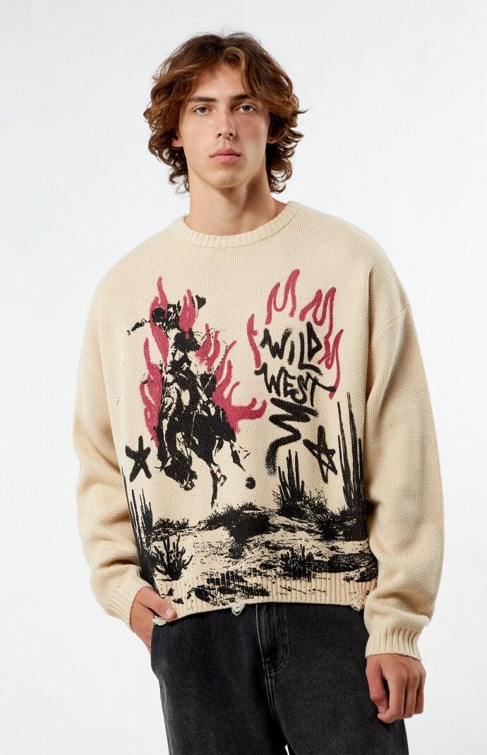 Mens Wild West Cropped Sweater Product Image