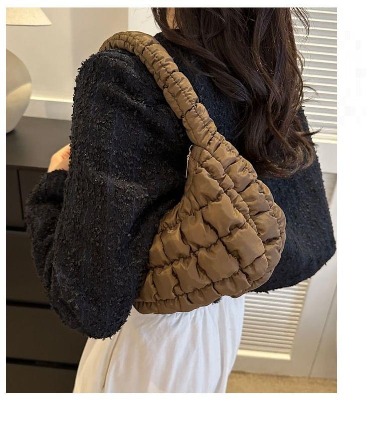 Plain Quilted Shoulder Bag Product Image