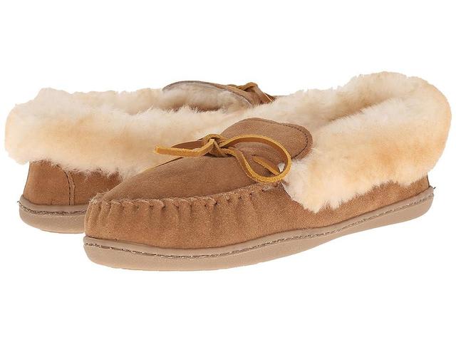 Minnetonka Alpine Sheepskin Moc (Golden ) Women's Moccasin Shoes Product Image