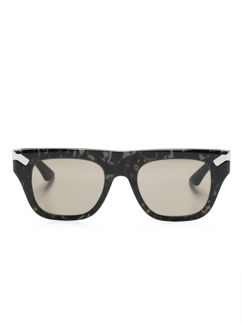 Tortoiseshell Square-frame Sunglasses In Brown Product Image