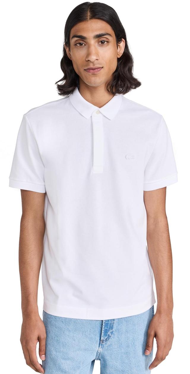 Lacoste Short Sleeve Solid Stretch Pique Regular Men's Short Sleeve Pullover Product Image