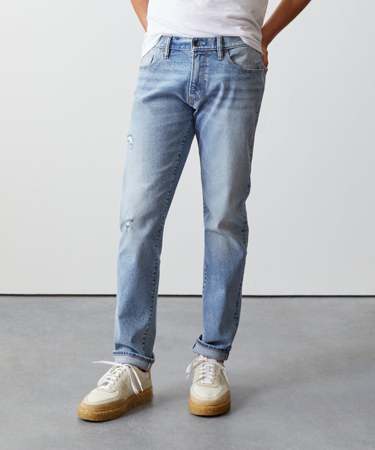 Slim Stretch Jean in Destroyed Wash Product Image