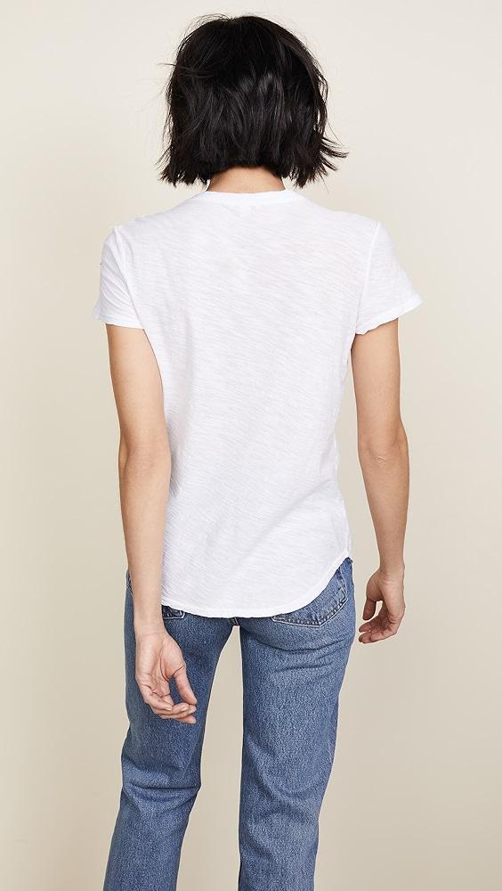 James Perse Sheer Slub Crew Neck Tee | Shopbop Product Image