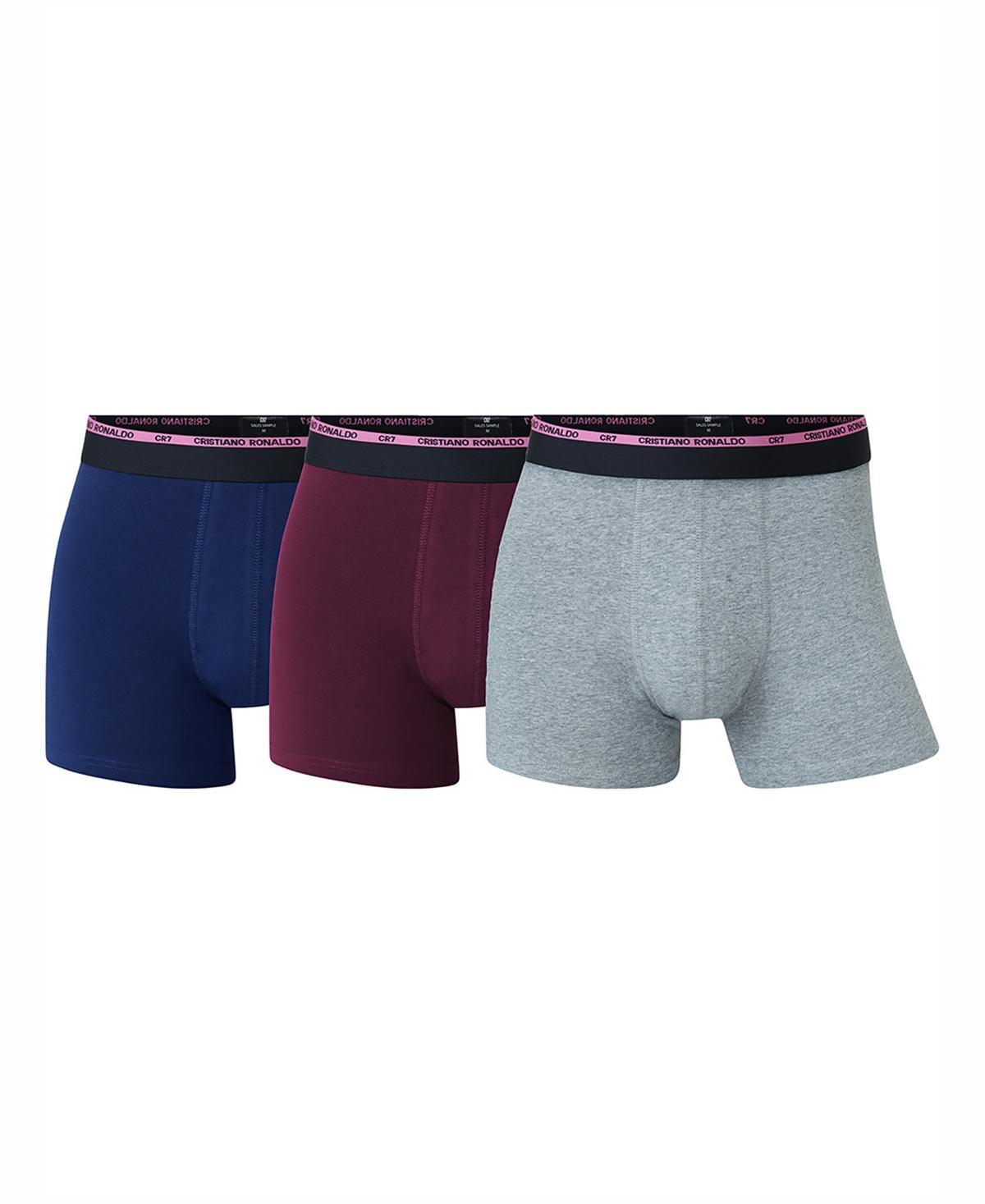 CR7 Mens Cotton Blend Trunks, Pack of 3 Product Image