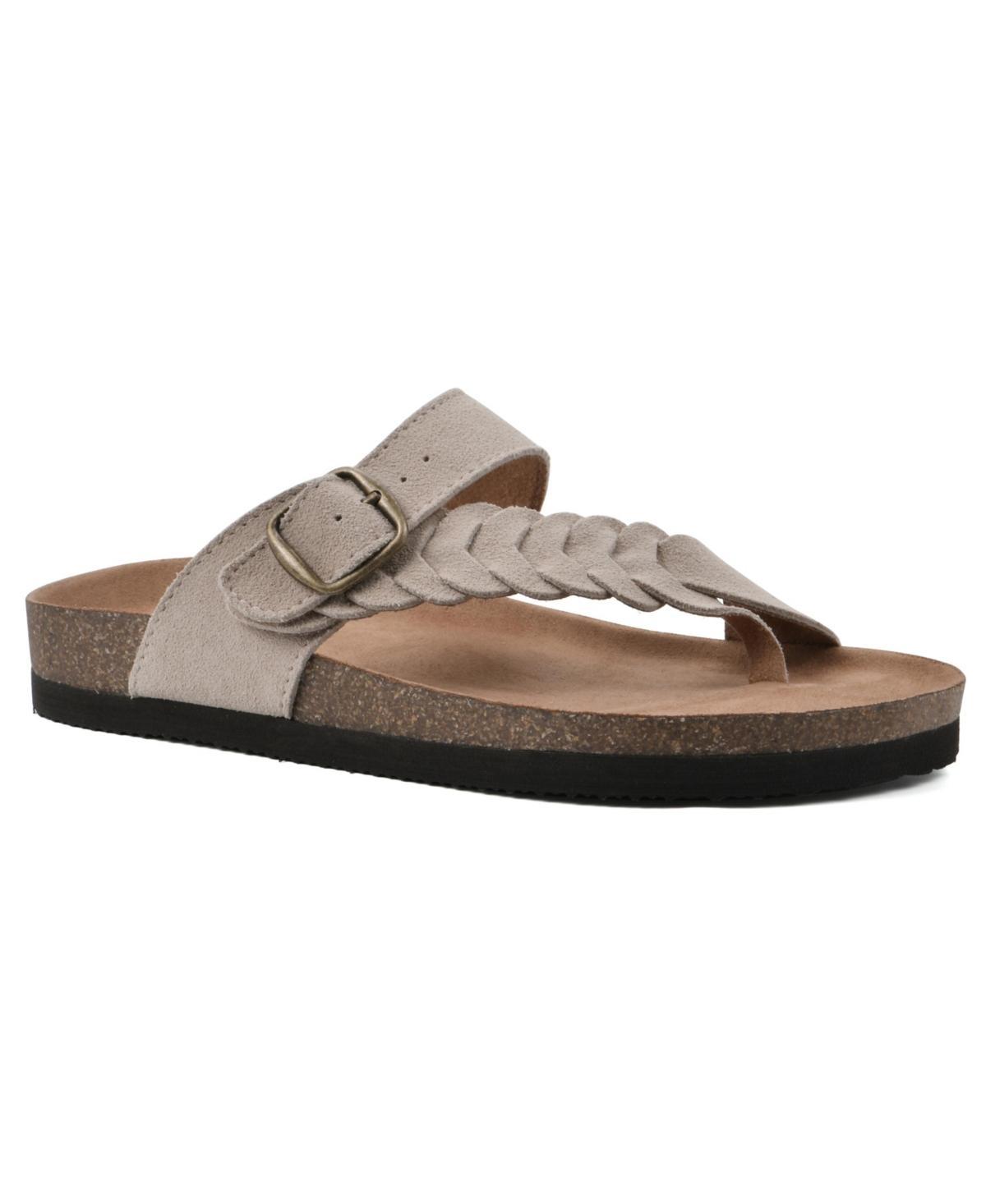 White Mountain Womens Happier Footbeds Sandals - Brown Product Image