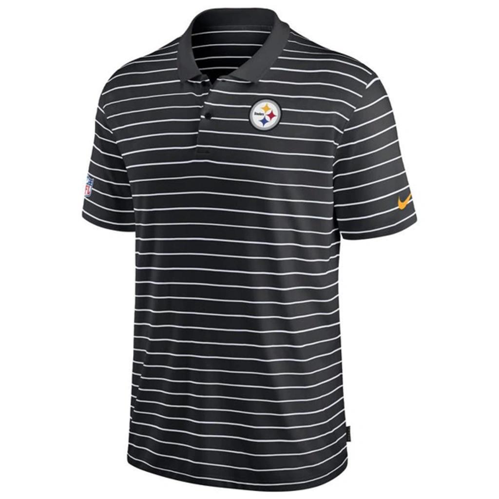 NIKE Black Pittsburgh Steelers Sideline Lock Up Victory Performance Polo Product Image