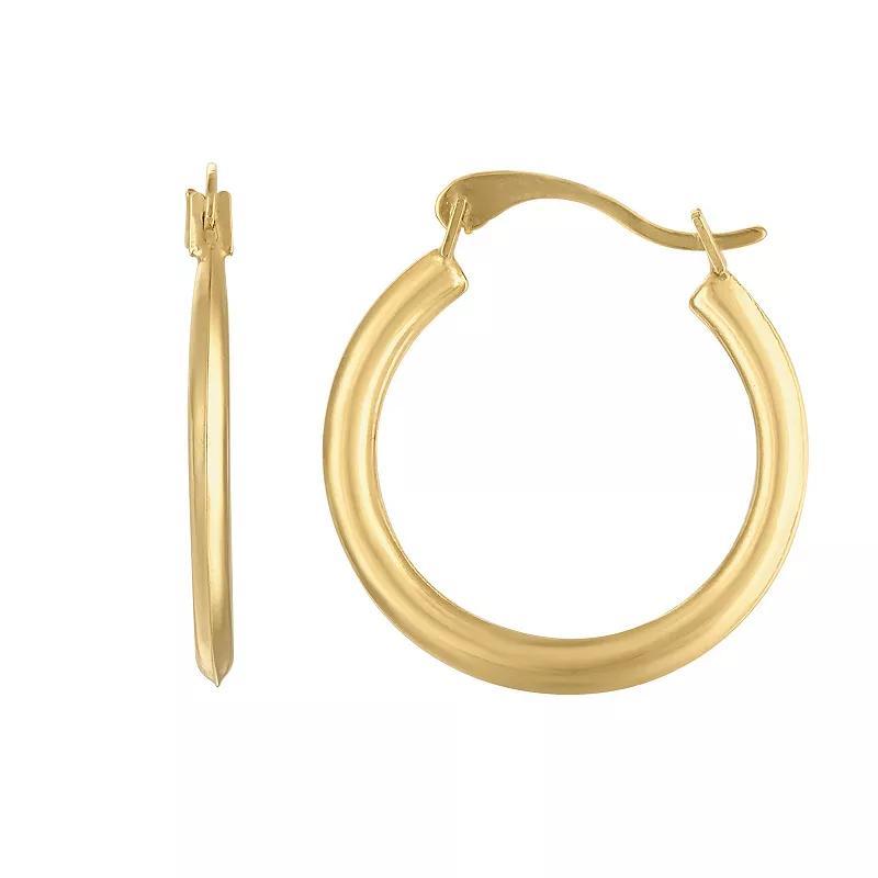 14k Gold Hoop Earrings, Womens Product Image