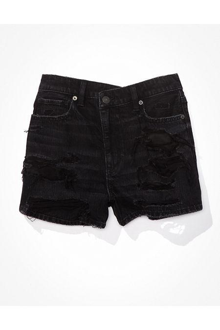 AE Denim Mom Short Womens Black 20 Product Image