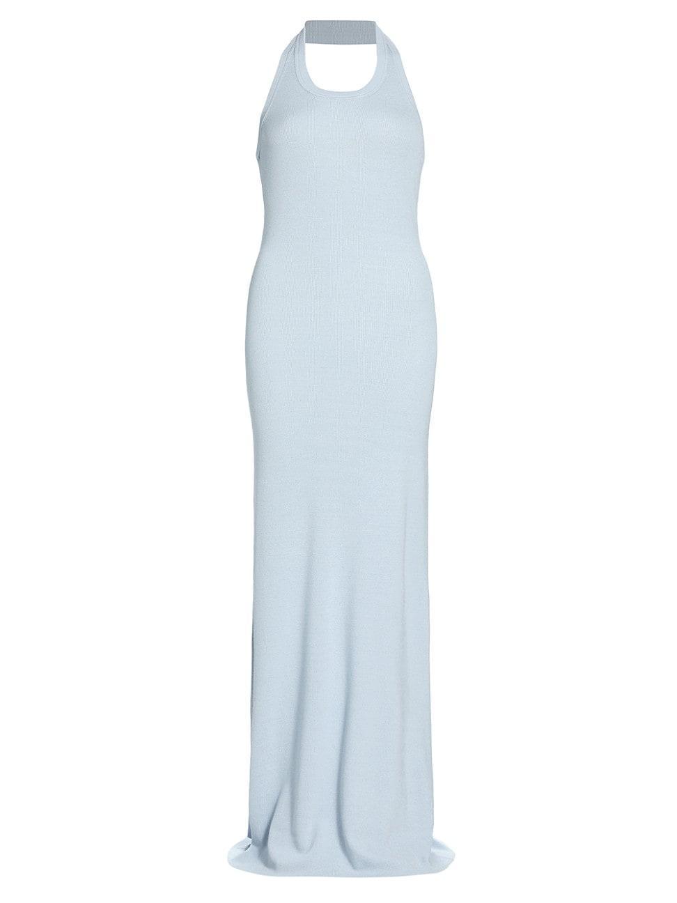 Womens Meryl Halter Column Gown Product Image