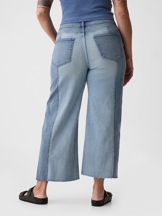 High Rise Stride Wide-Leg Ankle Jeans Product Image