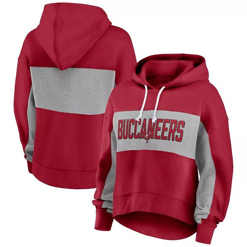 Womens Fanatics Branded Tampa Bay Buccaneers Filled Stat Sheet Pullover Hoodie Product Image