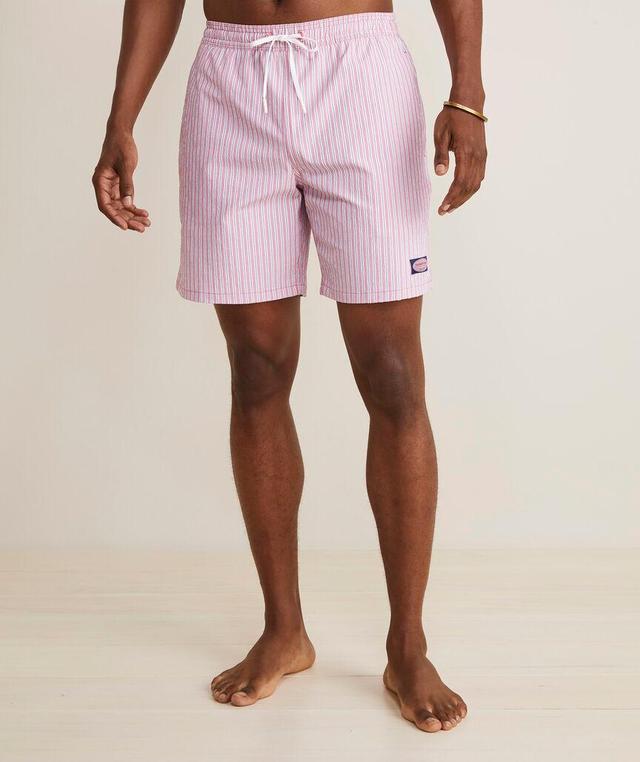 7 Inch Seersucker Chappy Swim Trunks Product Image