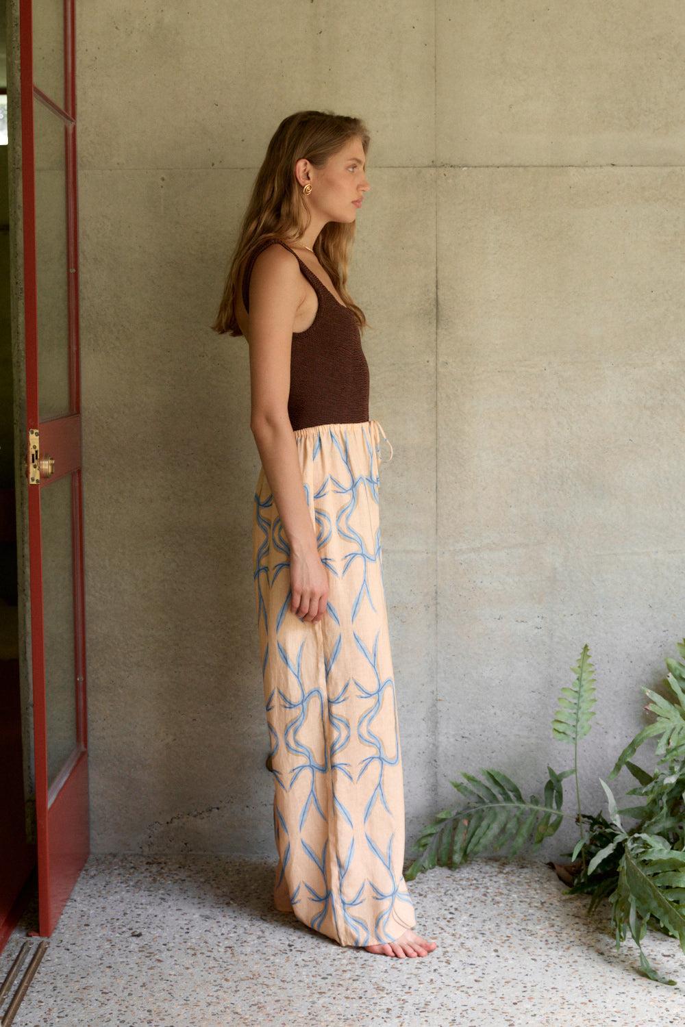 Zeila Linen Pants X Emma Rushton Product Image