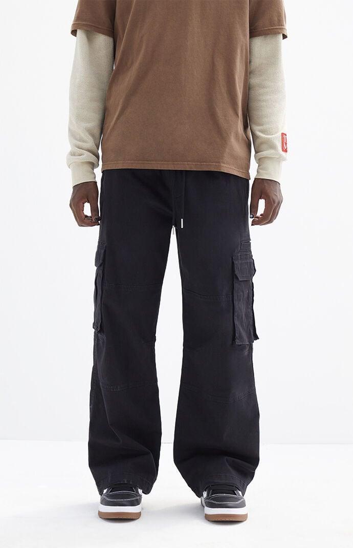 Men's Stretchy Extreme Baggy Canvas Cargo Pants Product Image