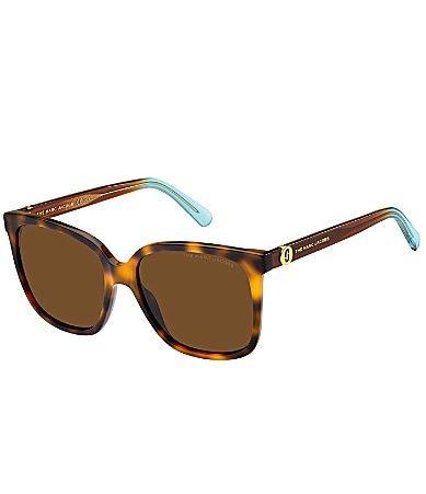 Marc Jacobs Womens 56mm Tortoise Rectangle Sunglasses Product Image