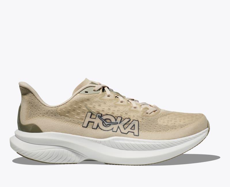 HOKA Mens Mach 6 Shoes in Oat Milk/Barley, Size 12.5 Product Image