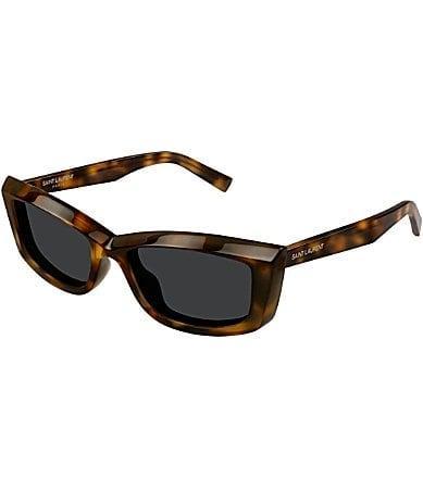 Saint Laurent Womens New Wave 54mm Havana Cat Eye Sunglasses Product Image