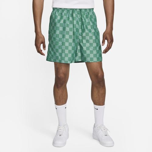 Nike Mens Nike Club Flow Shorts - Mens White/Black Product Image