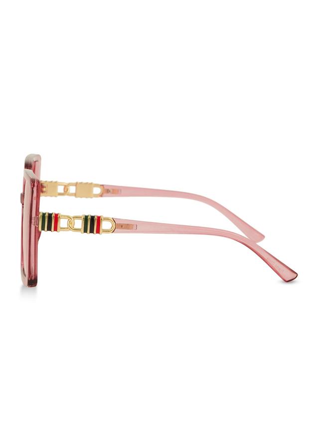 Oversized Square Chain Arm Sunglasses Female Product Image