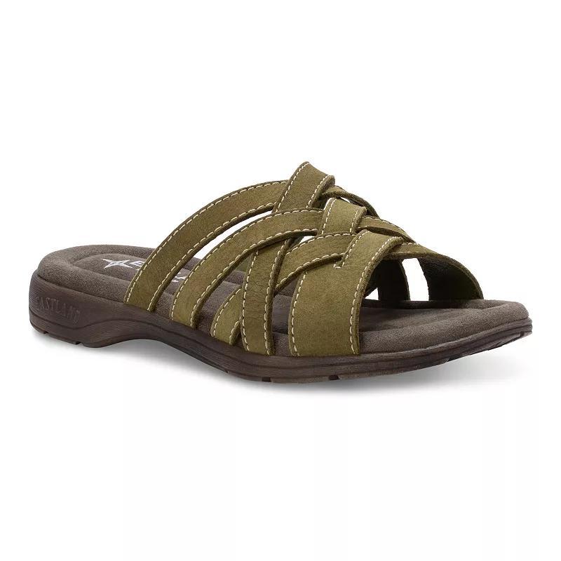 Eastland Hazel Womens Slide Sandals Green Product Image