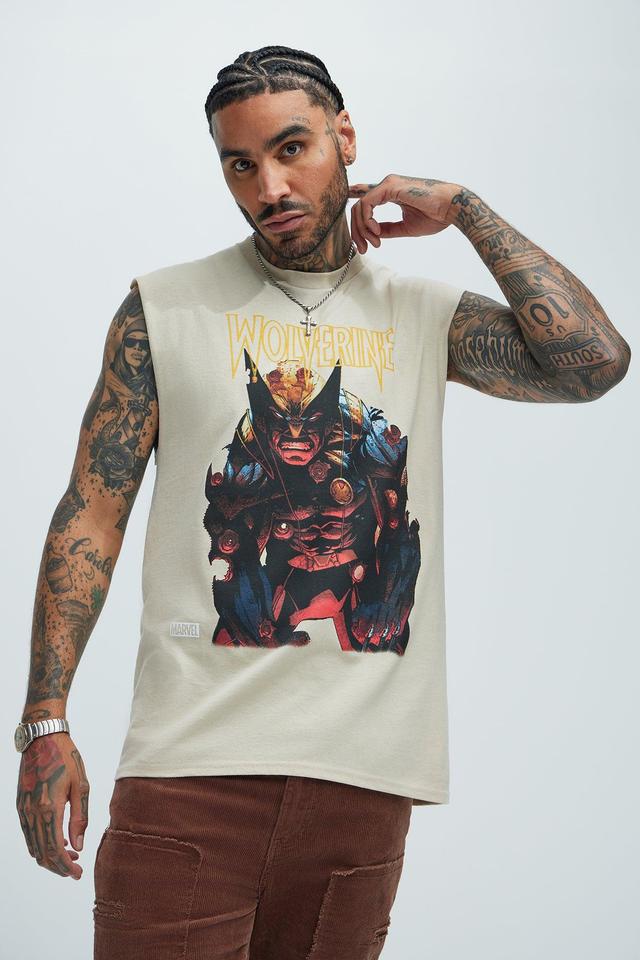 Wolverine Indestructible Sleeveless Tee - Sand Product Image