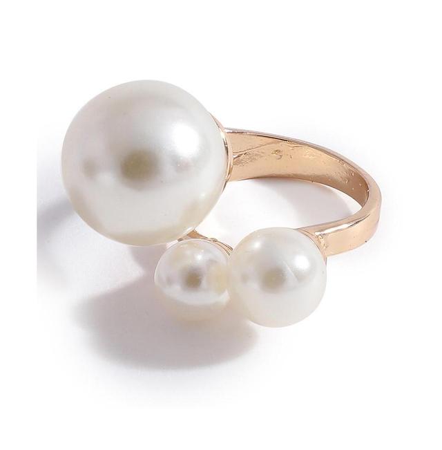 Sohi Womens Snowball Cocktail Ring Product Image