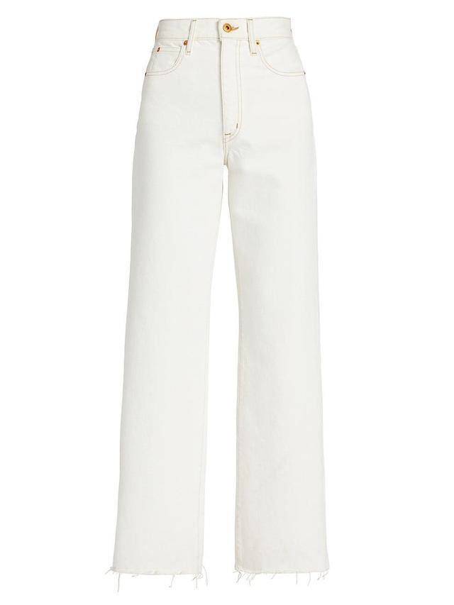 Womens Grace High-Rise Wide-Leg Jeans Product Image