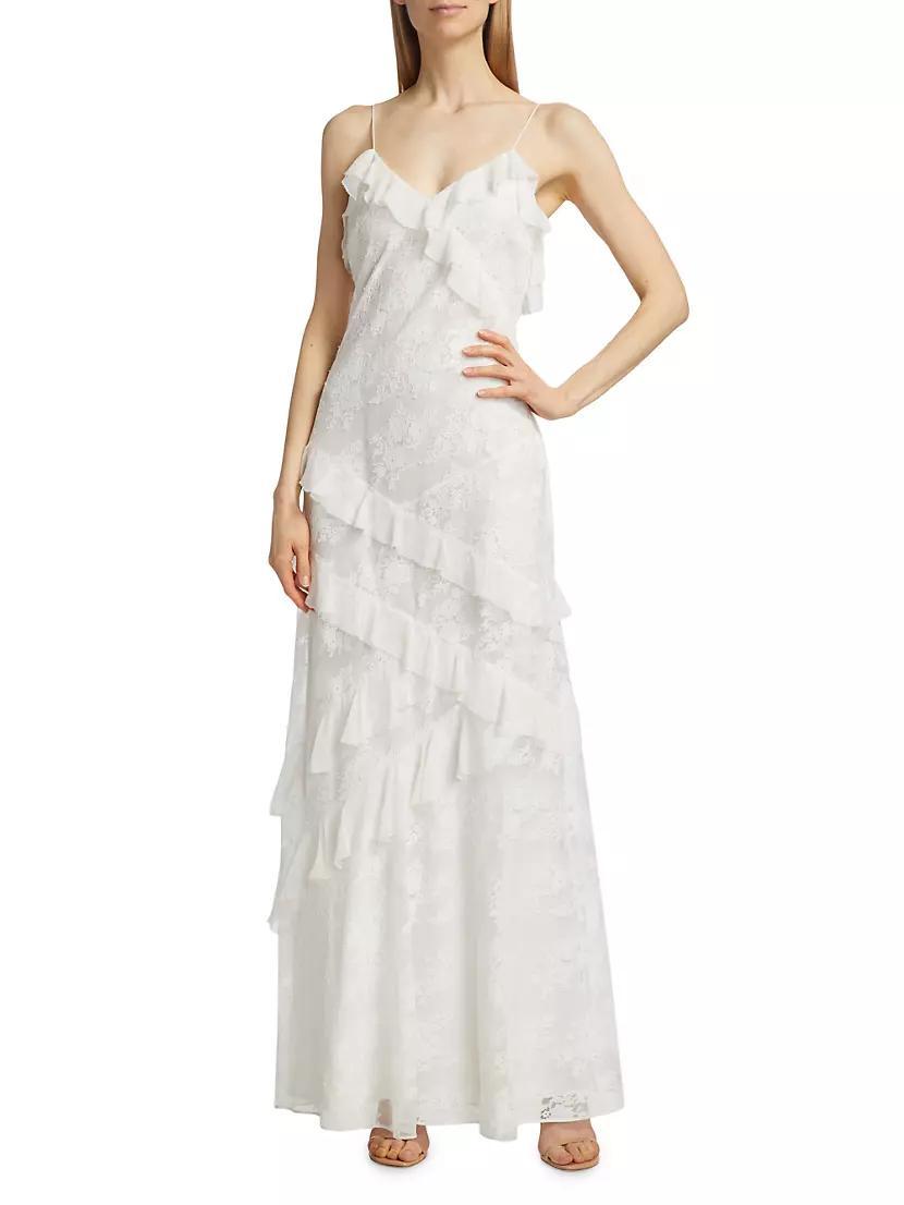 Rialto Lace & Ruffle Maxi Dress Product Image